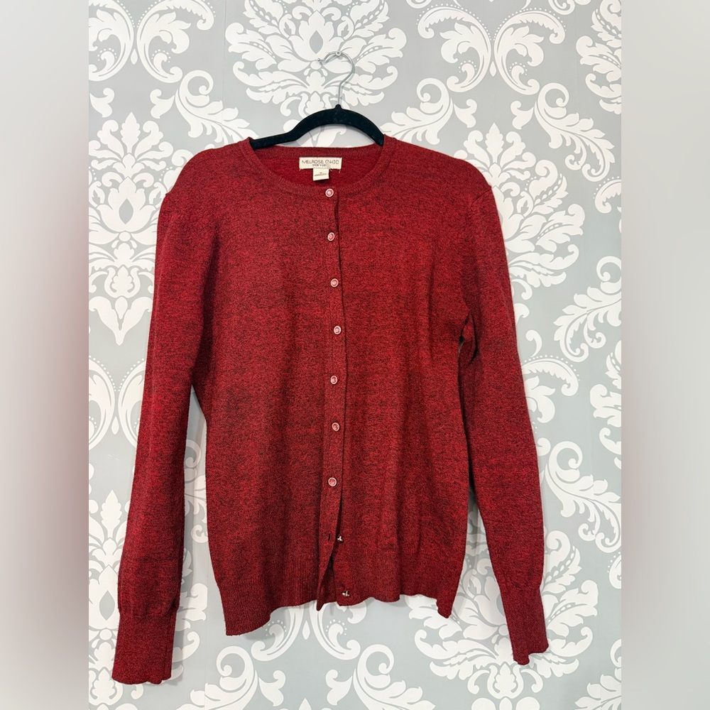 4/$25 • Melrose Chic New York‎ Burgundy Cardigan